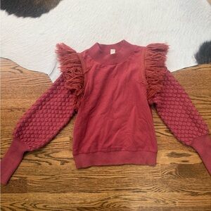 Dolan Rust Red Knit Top